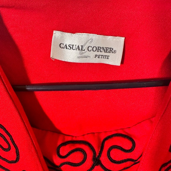 Vintage red blazer size 6 casual corner - Picture 4 of 9